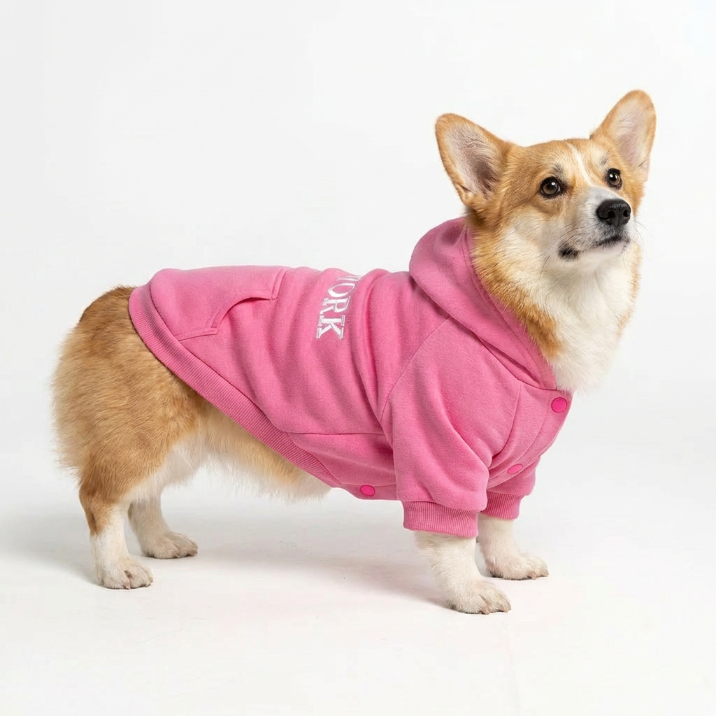 NY Street Pup Hoodie - Pink