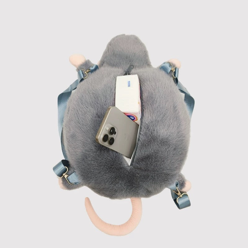 Mouse plush toy bag