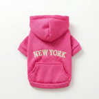 NY Street Pup Hoodie - Pink