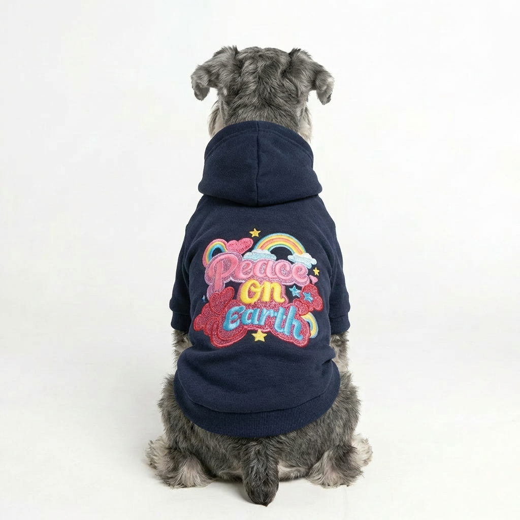 Peace™ Dog Hoodie - Navy