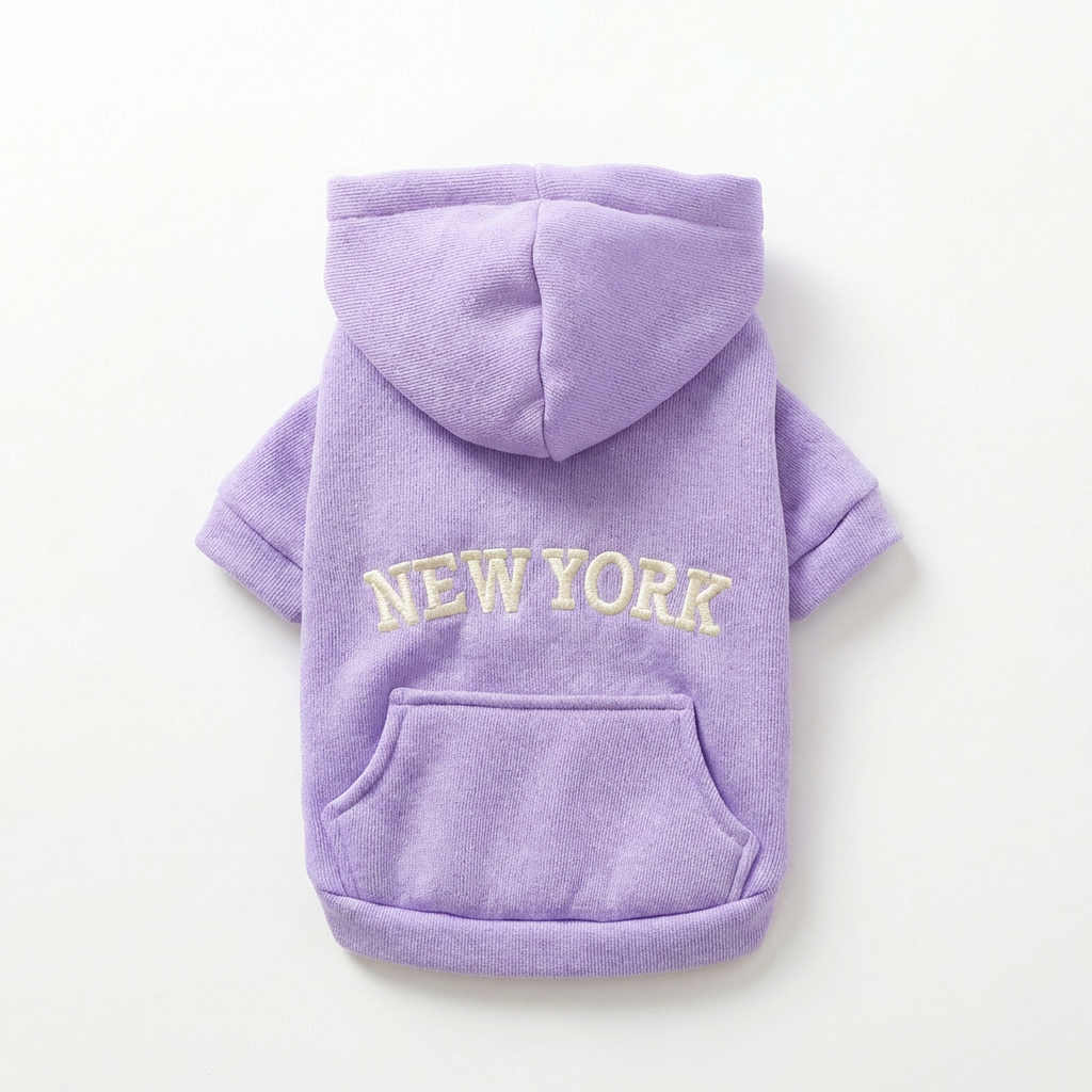 NY Street Pup Hoodie - Lavender