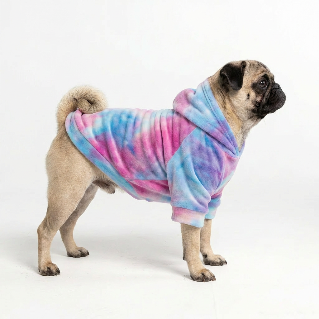 HoloSoft Dog Hoodie - Cotton Candy Sky