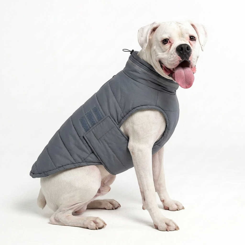 FrostGuard Thermal Dog Vest – Grey