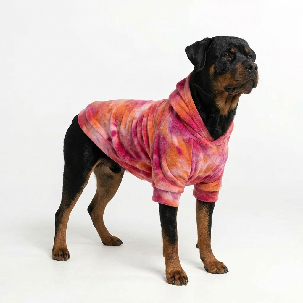 HoloSoft Dog Hoodie - Rose Ember