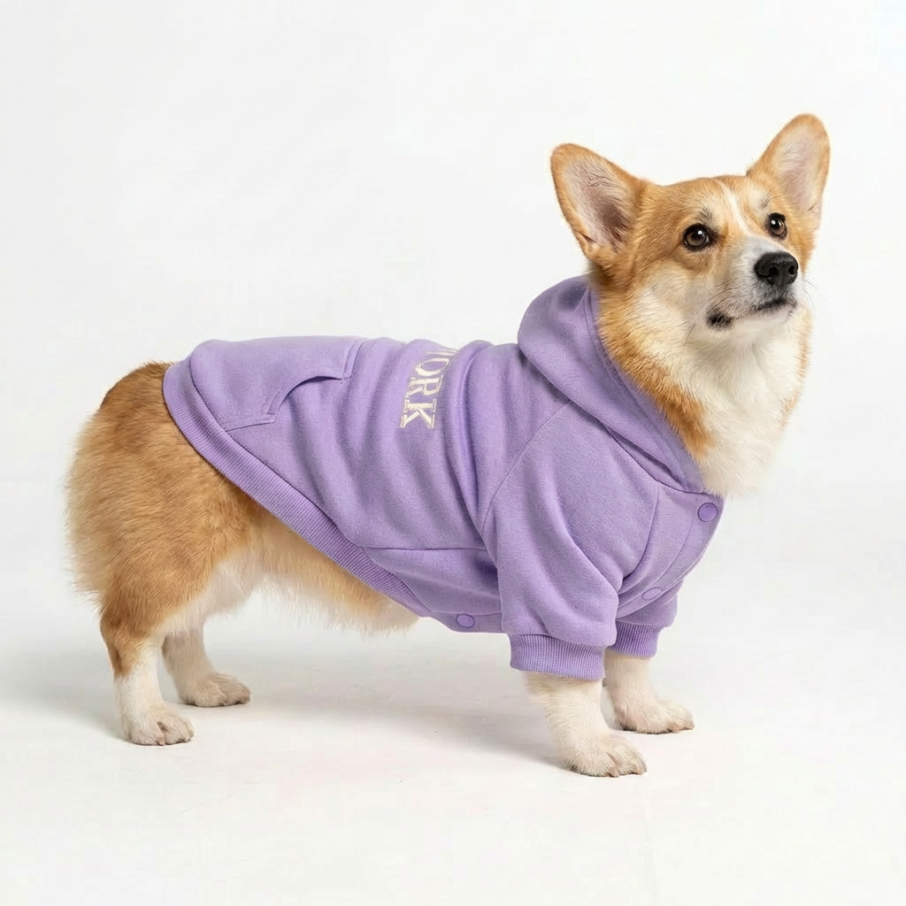 NY Street Pup Hoodie - Lavender