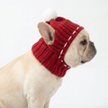 Cozy Pup Pom Beanie – Red