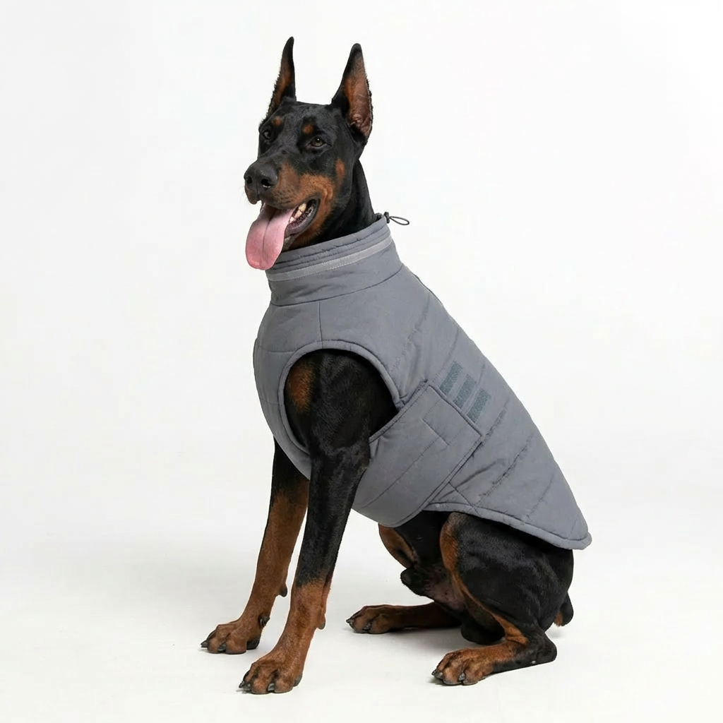 FrostGuard Thermal Dog Vest – Grey