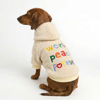 Peace™ Dog Hoodie - Cream