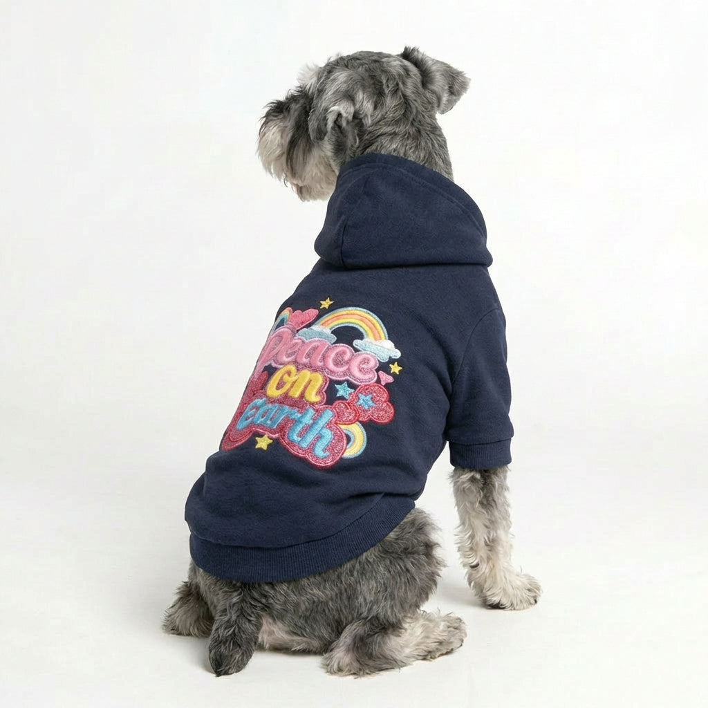 Peace™ Dog Hoodie - Navy
