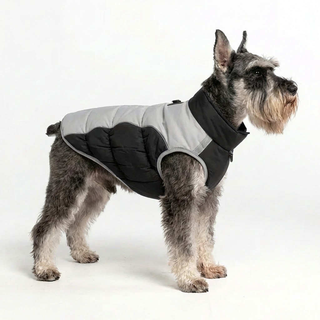 Insulated Winter Dog Vest – Black