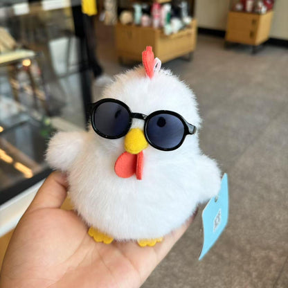 Chicken with glasses