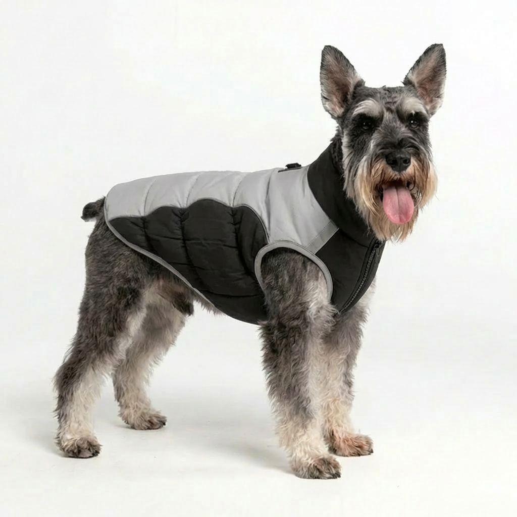 Insulated Winter Dog Vest – Black