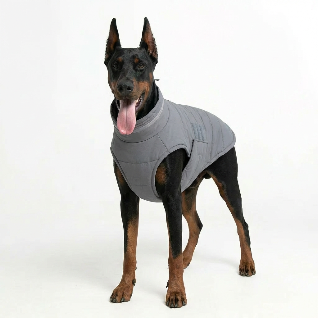 FrostGuard Thermal Dog Vest – Grey