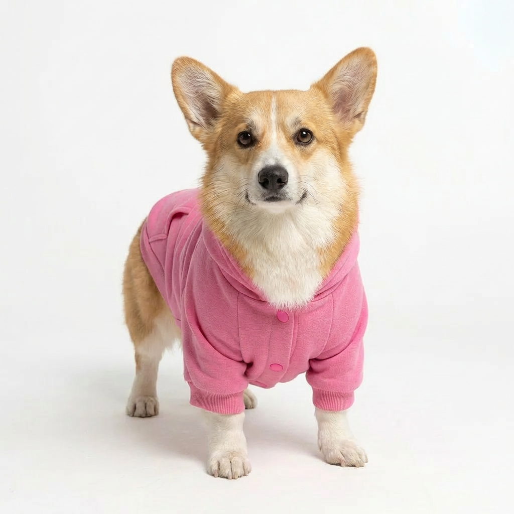 NY Street Pup Hoodie - Pink
