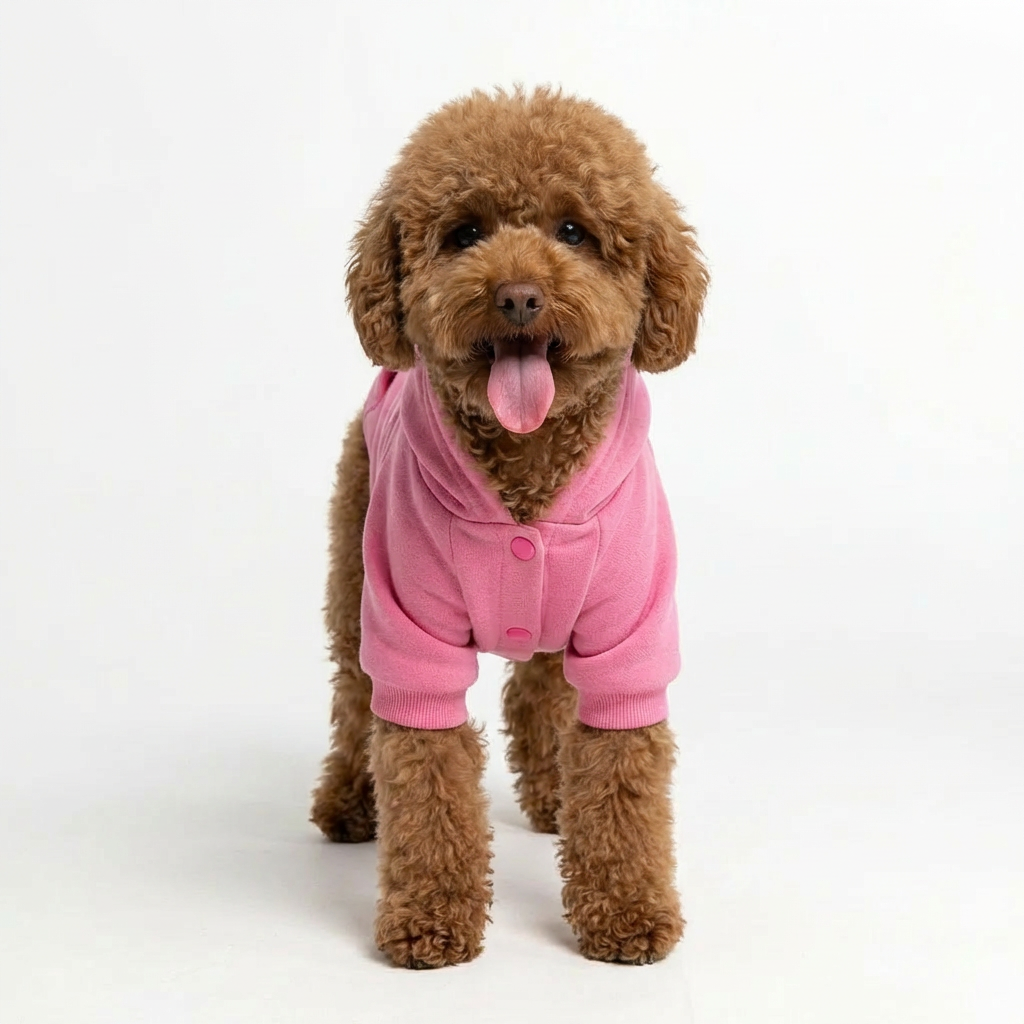 NY Street Pup Hoodie - Pink