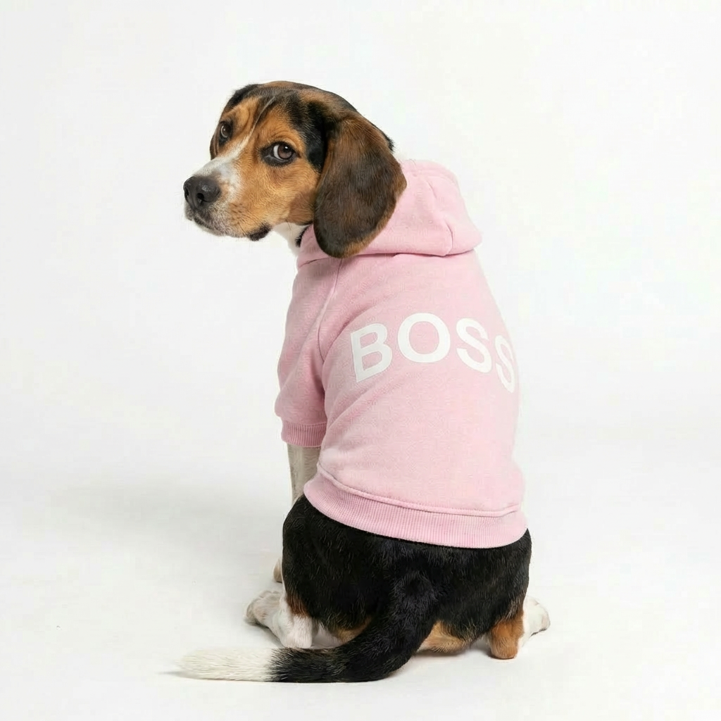 Boss Dog Hoodie – Pink