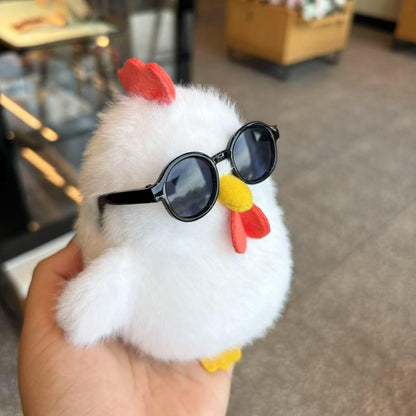 Chicken with glasses