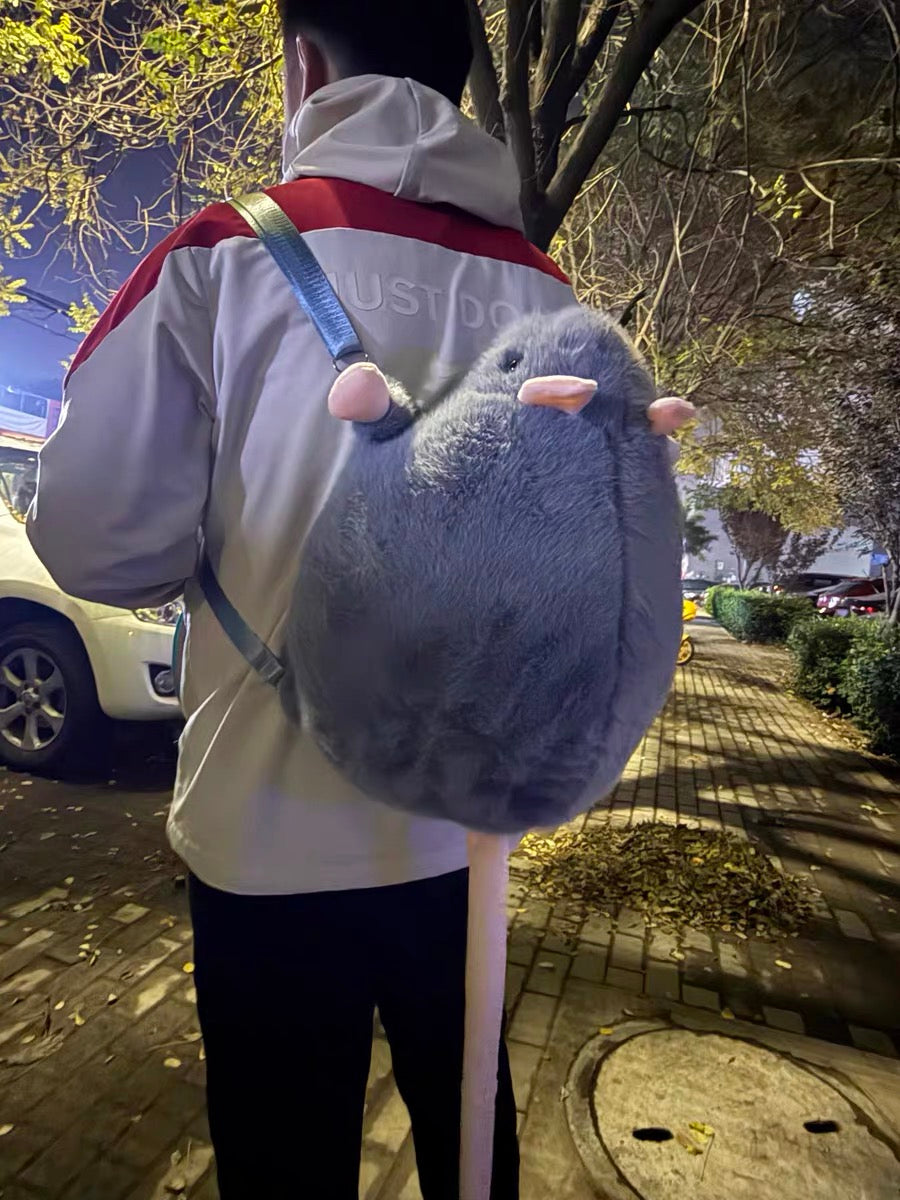 Mouse plush toy bag