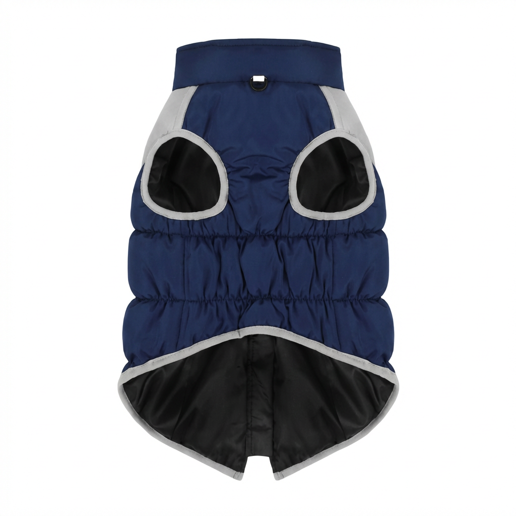 Insulated Winter Dog Vest – Navy