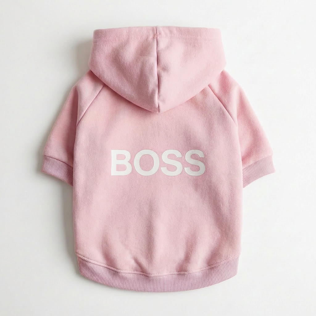 Boss Dog Hoodie – Pink