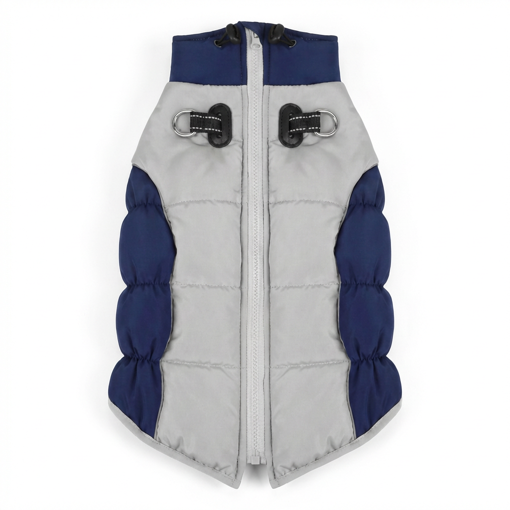 Insulated Winter Dog Vest – Navy
