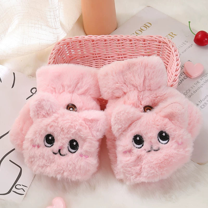 Adorable Thick Fleece Winter Gloves