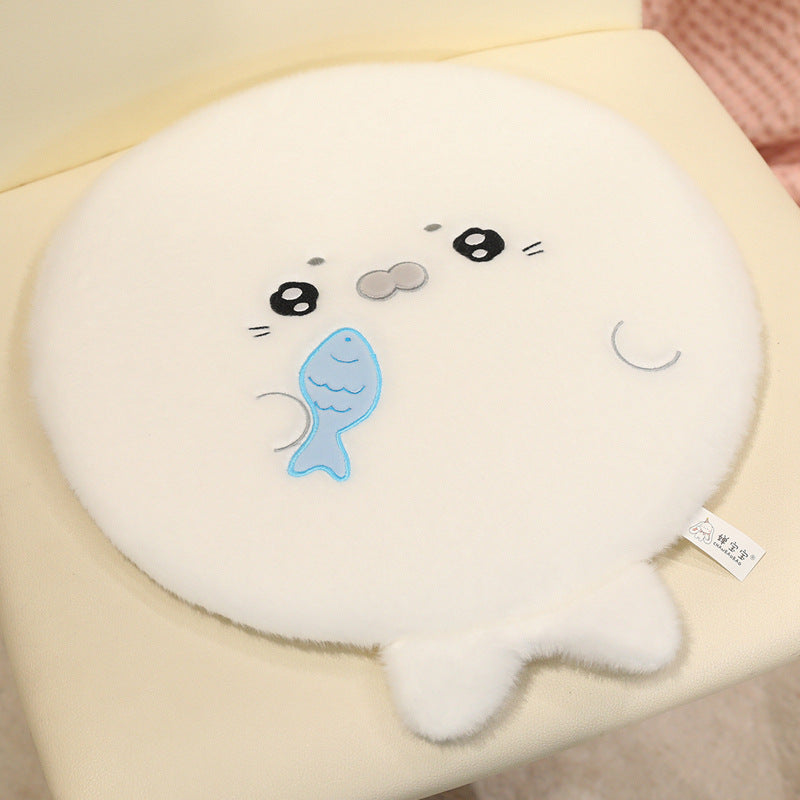 Seal - shaped Flattened Seat Cushion