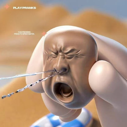 Yawning Tea Pet Prank: Press - Water - squirting