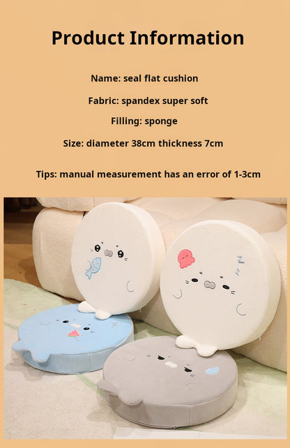 Seal - shaped Flattened Seat Cushion