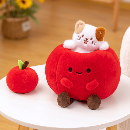 Apple-dwelling Calico Cat