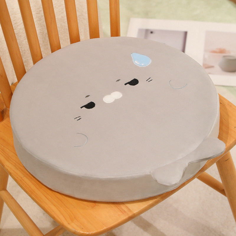Seal - shaped Flattened Seat Cushion