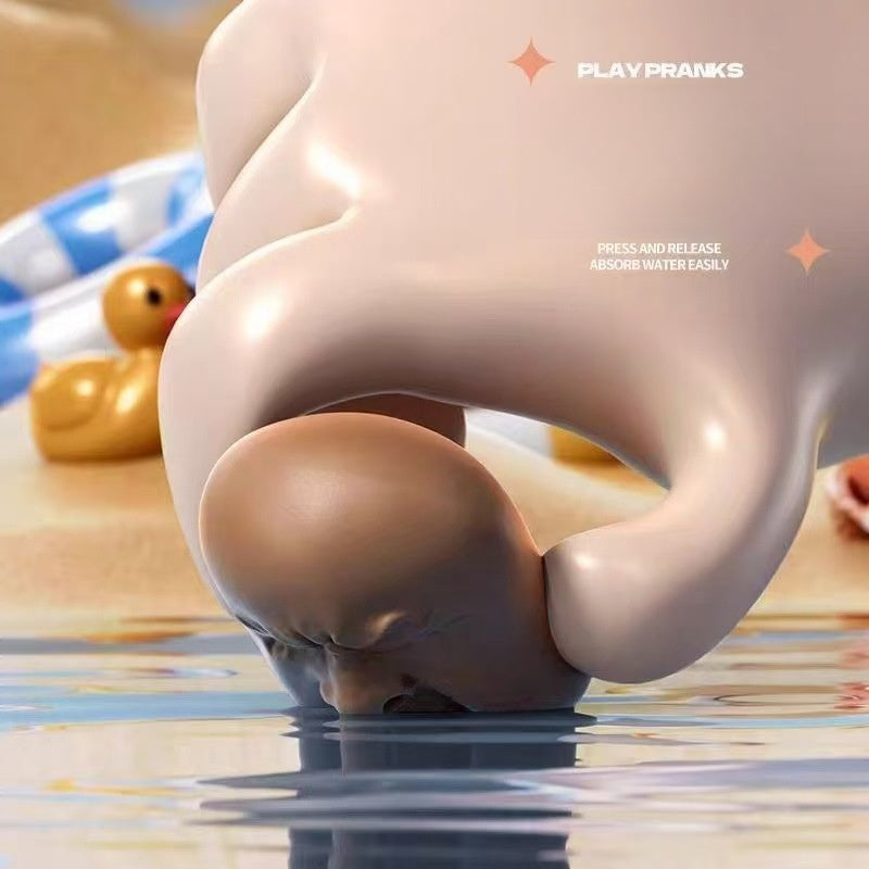 Yawning Tea Pet Prank: Press - Water - squirting