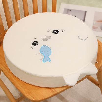 Seal - shaped Flattened Seat Cushion