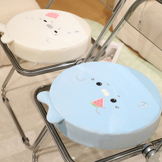 Seal - shaped Flattened Seat Cushion