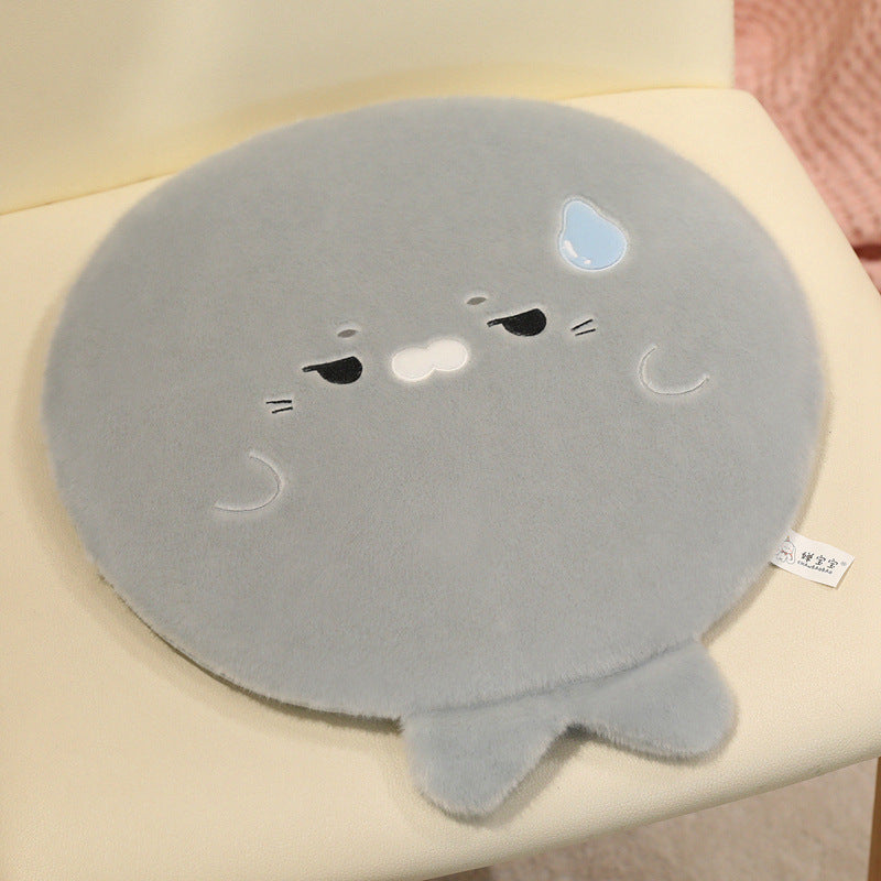 Seal - shaped Flattened Seat Cushion