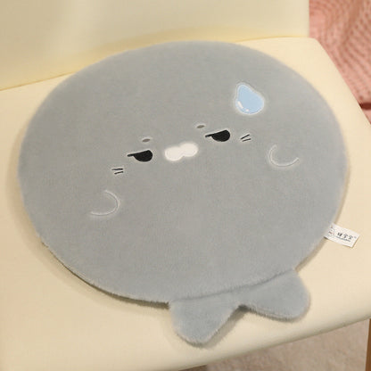 Seal - shaped Flattened Seat Cushion