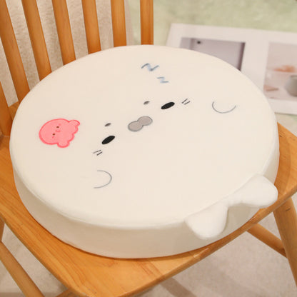 Seal - shaped Flattened Seat Cushion