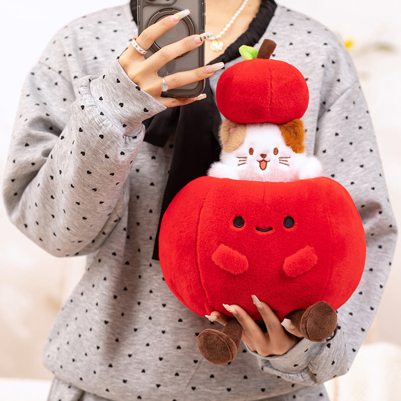 Apple-dwelling Calico Cat