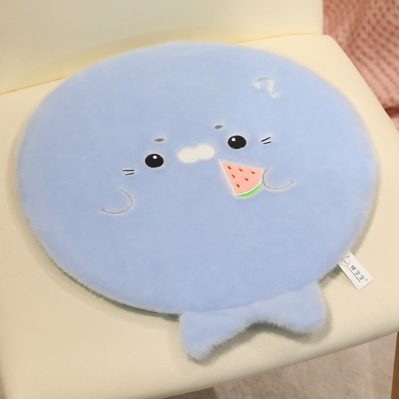 Seal - shaped Flattened Seat Cushion
