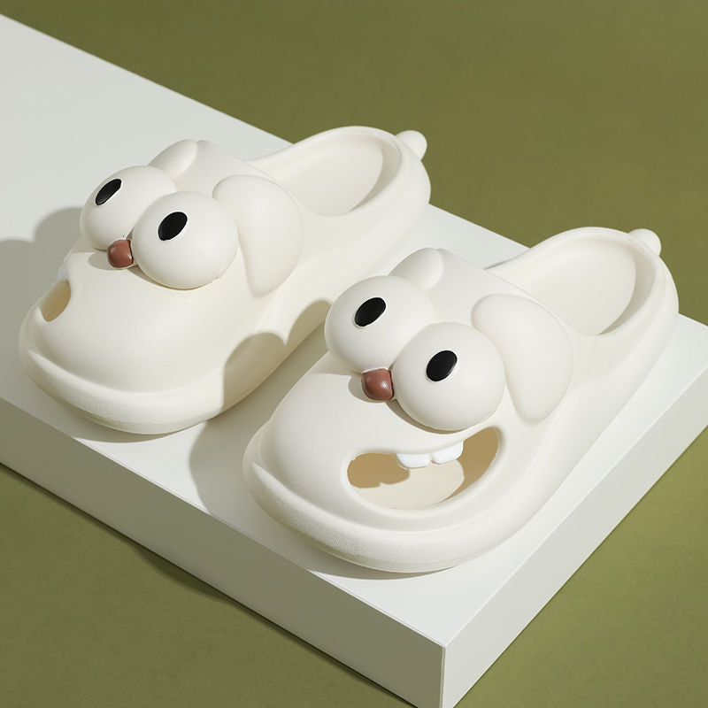 Tongue - out Dog Slippers