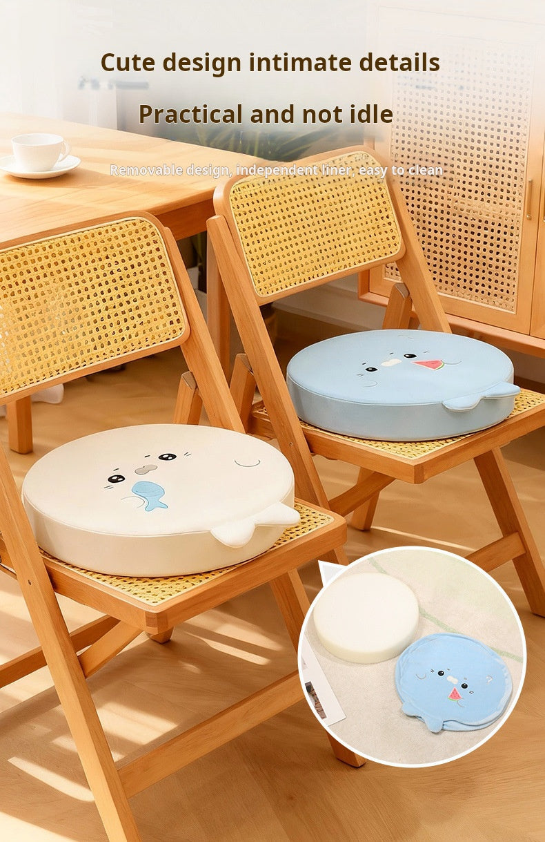Seal - shaped Flattened Seat Cushion