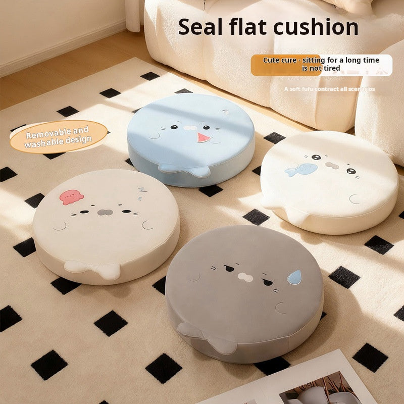 Seal - shaped Flattened Seat Cushion