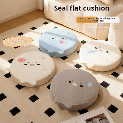 Seal - shaped Flattened Seat Cushion