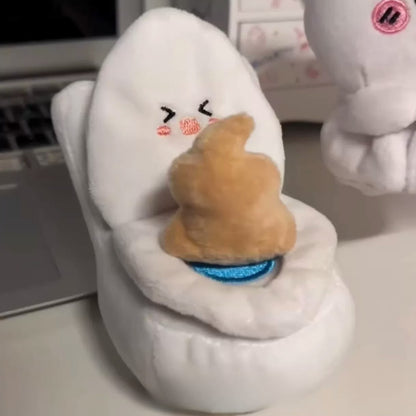 Pooping Kitten & Toilet Plush Set