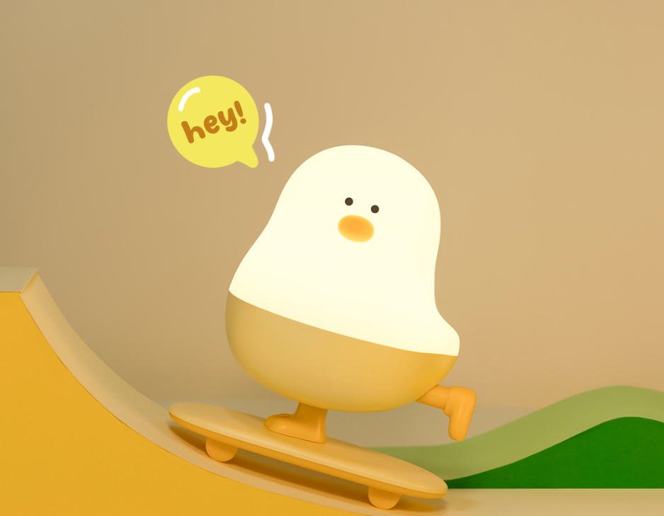 Skateboard Duck Lamp
