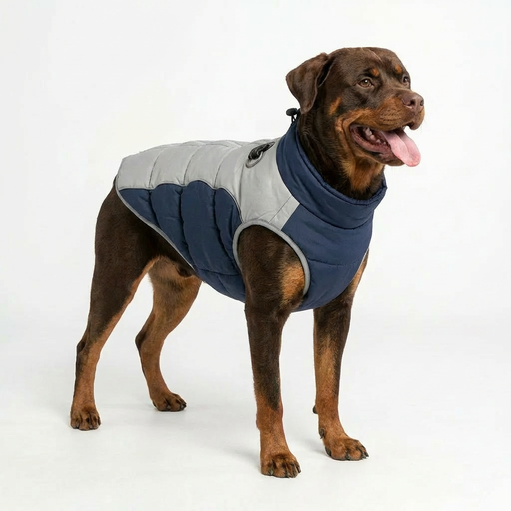 Insulated Winter Dog Vest – Navy