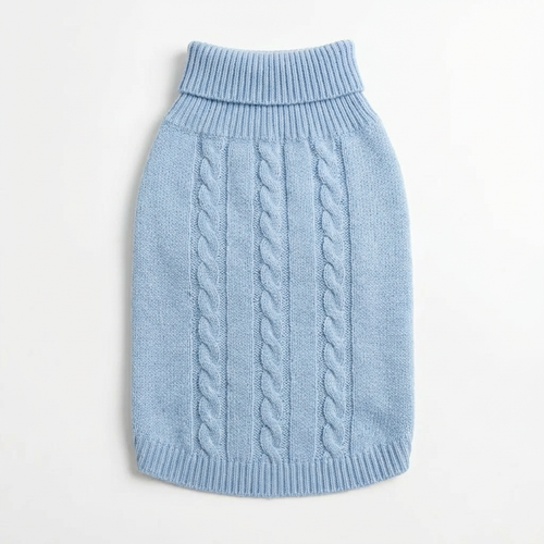 Basic Cable Knit – Baby Blue