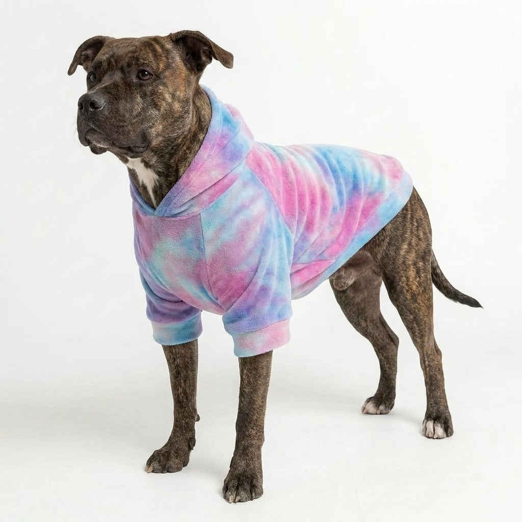 HoloSoft Dog Hoodie - Cotton Candy Sky