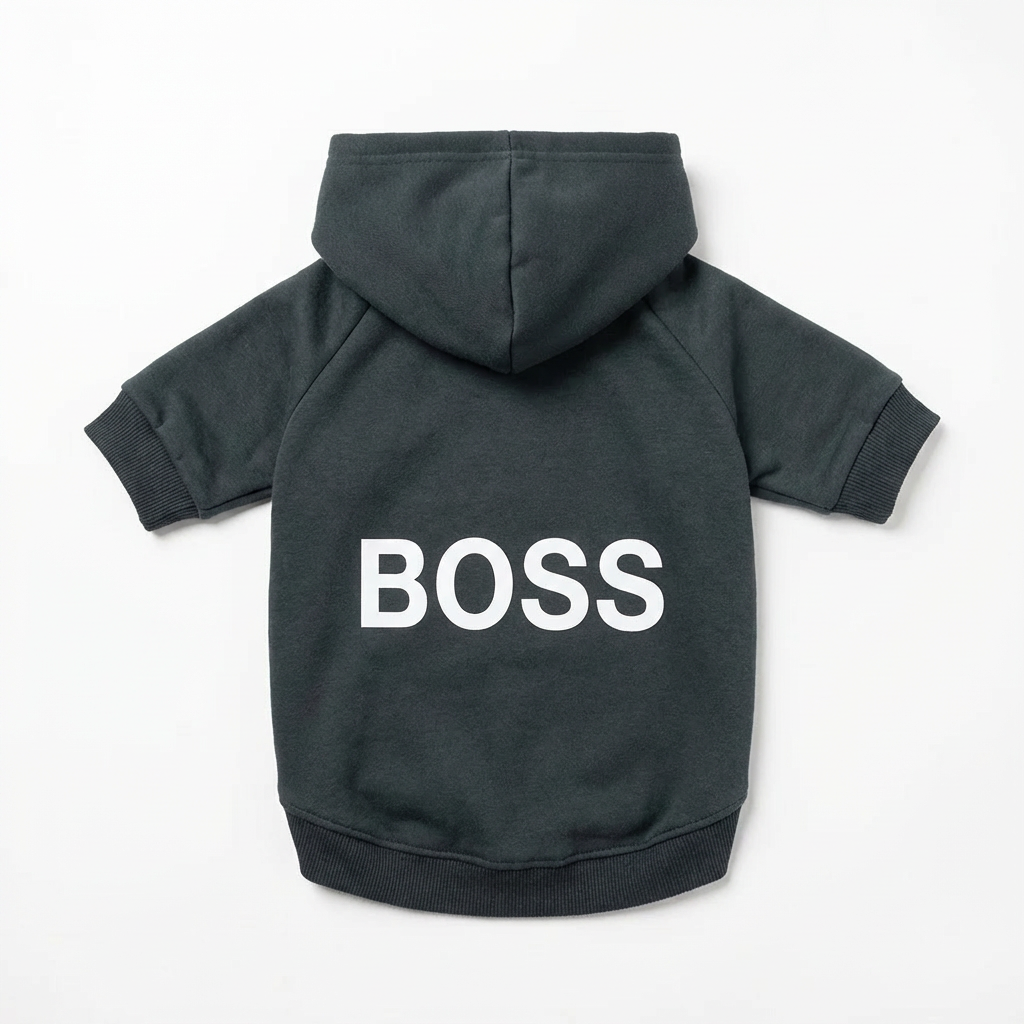 Boss Dog Hoodie - Black