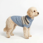 Fair Isle Knit – Slate Blue